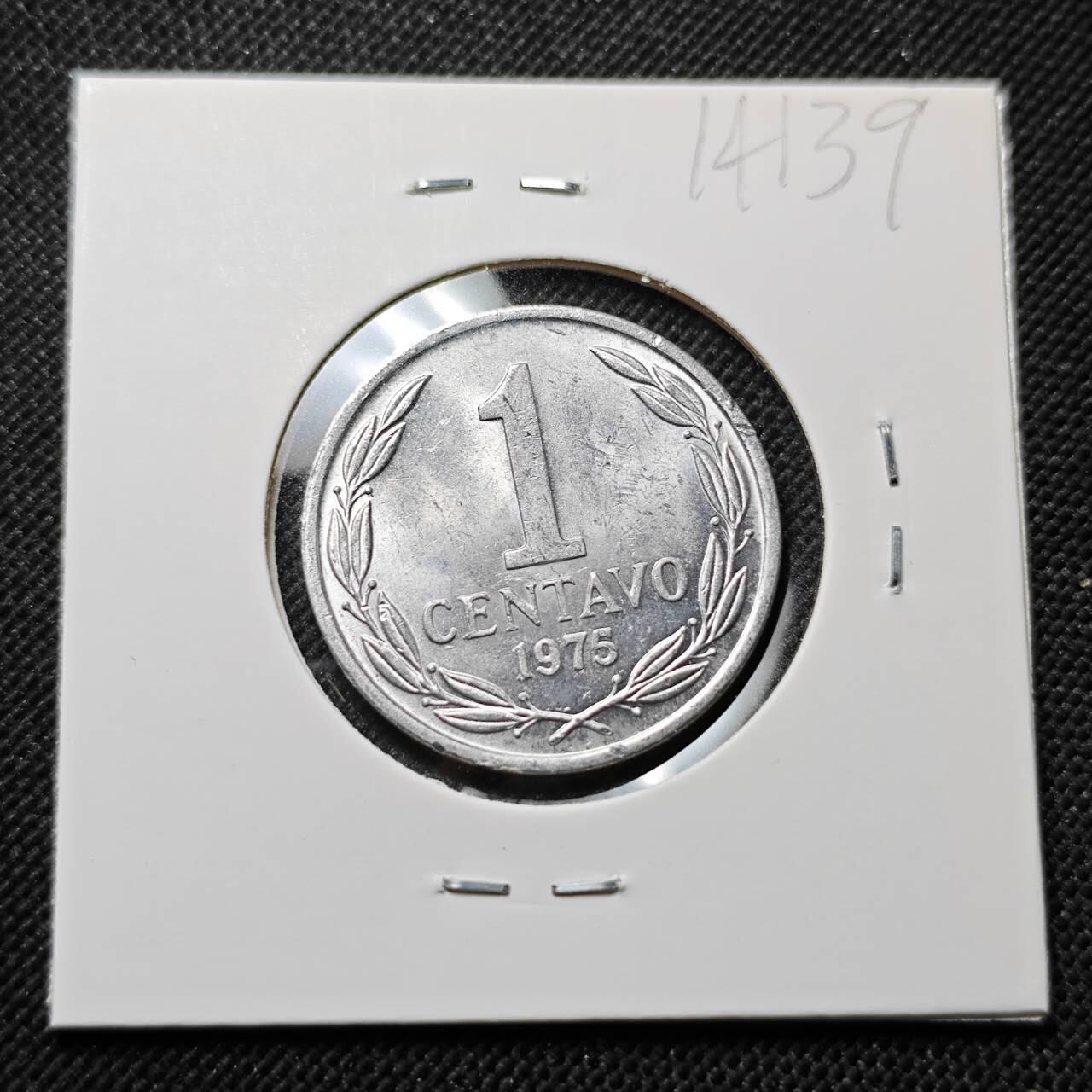 KK钱币收藏小铺  第414期 2月预留时间 周末发货 1975智利1分 好品