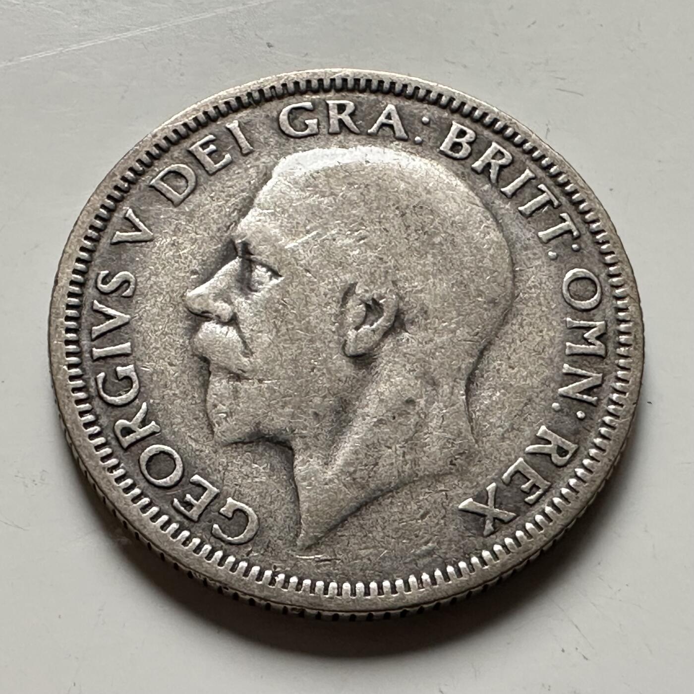 🌹外币初藏🌹🐯2026年第36场   每周二四六晚8️⃣点 接代拍 英国 1932年1先令银币 50%银-5.66g-23.5mm c