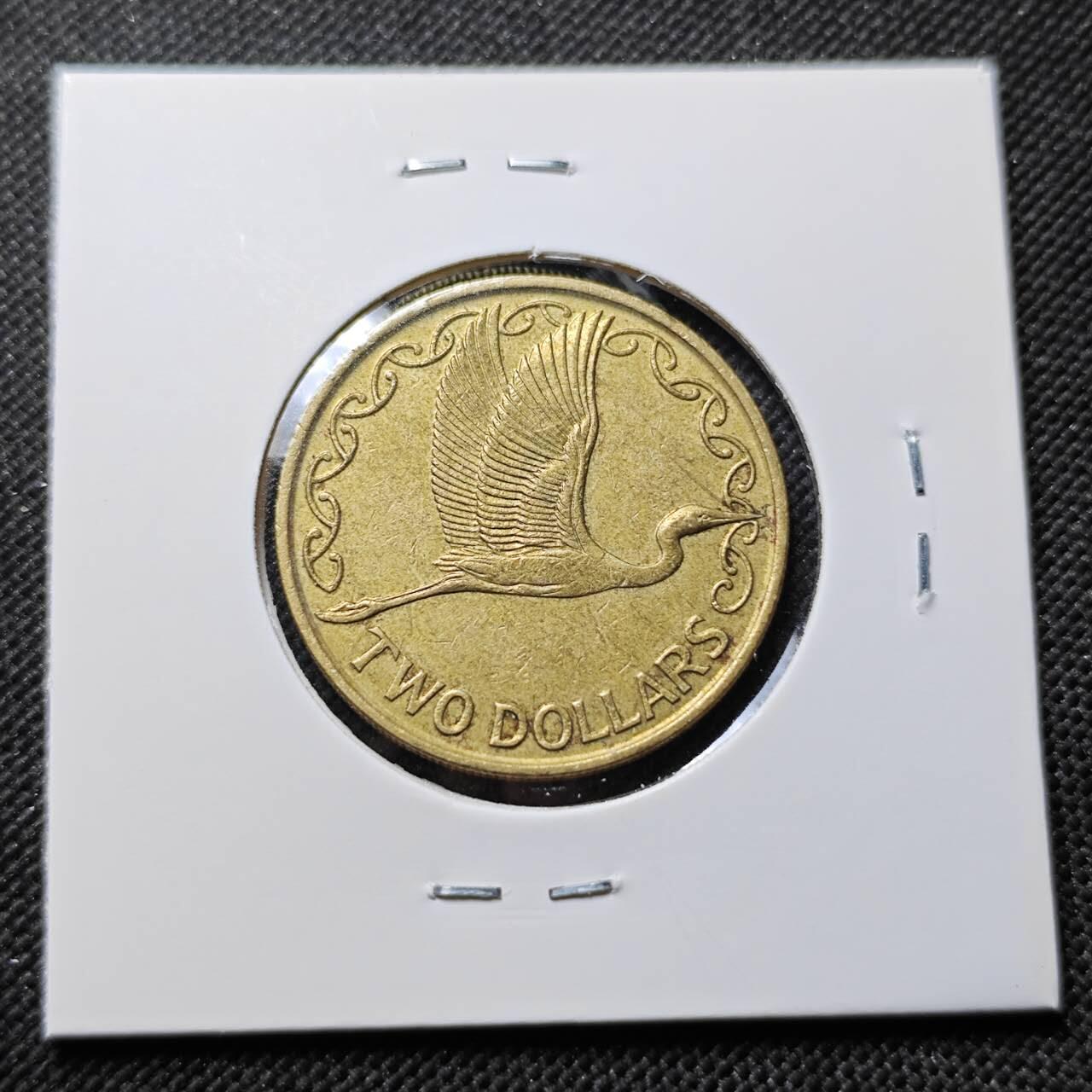 KK钱币收藏小铺  第414期 2月预留时间 周末发货 1990新西兰2元 