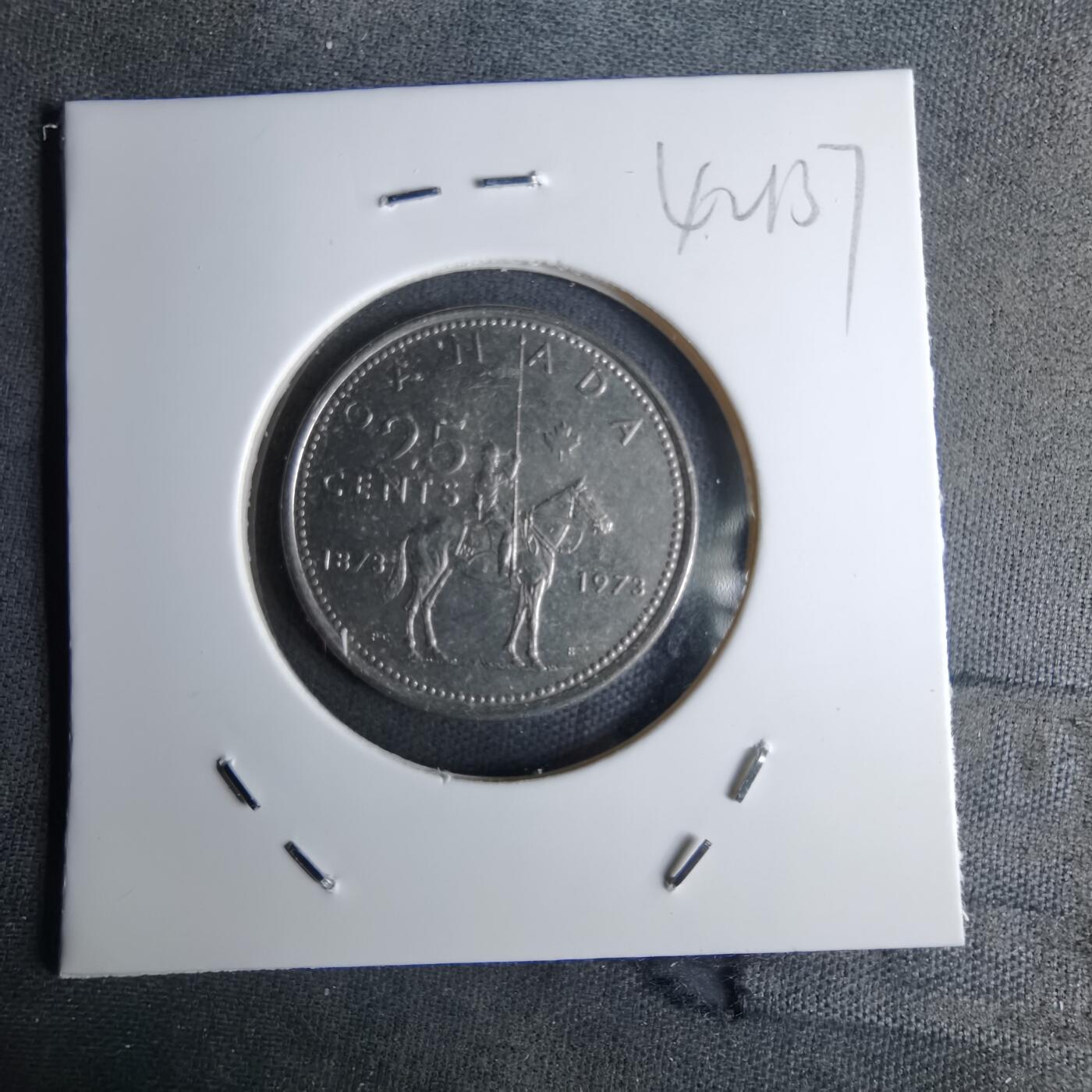 沼泽如烟--第1042场 加拿大1973年25分纪念币