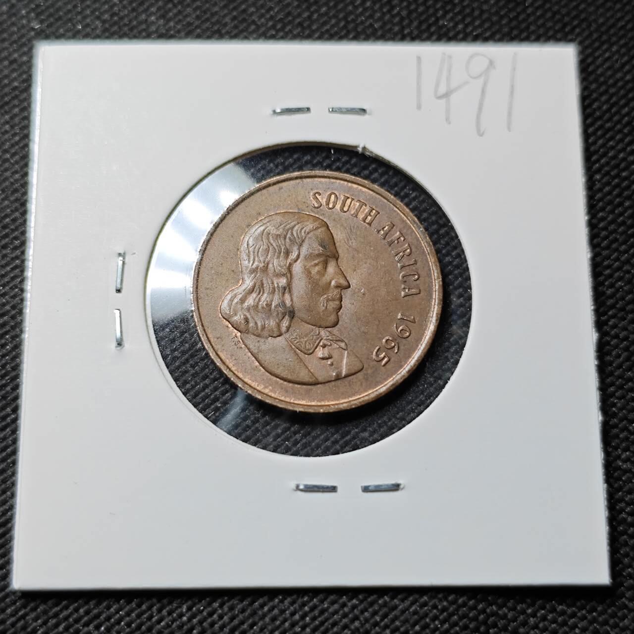 KK钱币收藏小铺  第414期 2月预留时间 周末发货  南非2分铜币