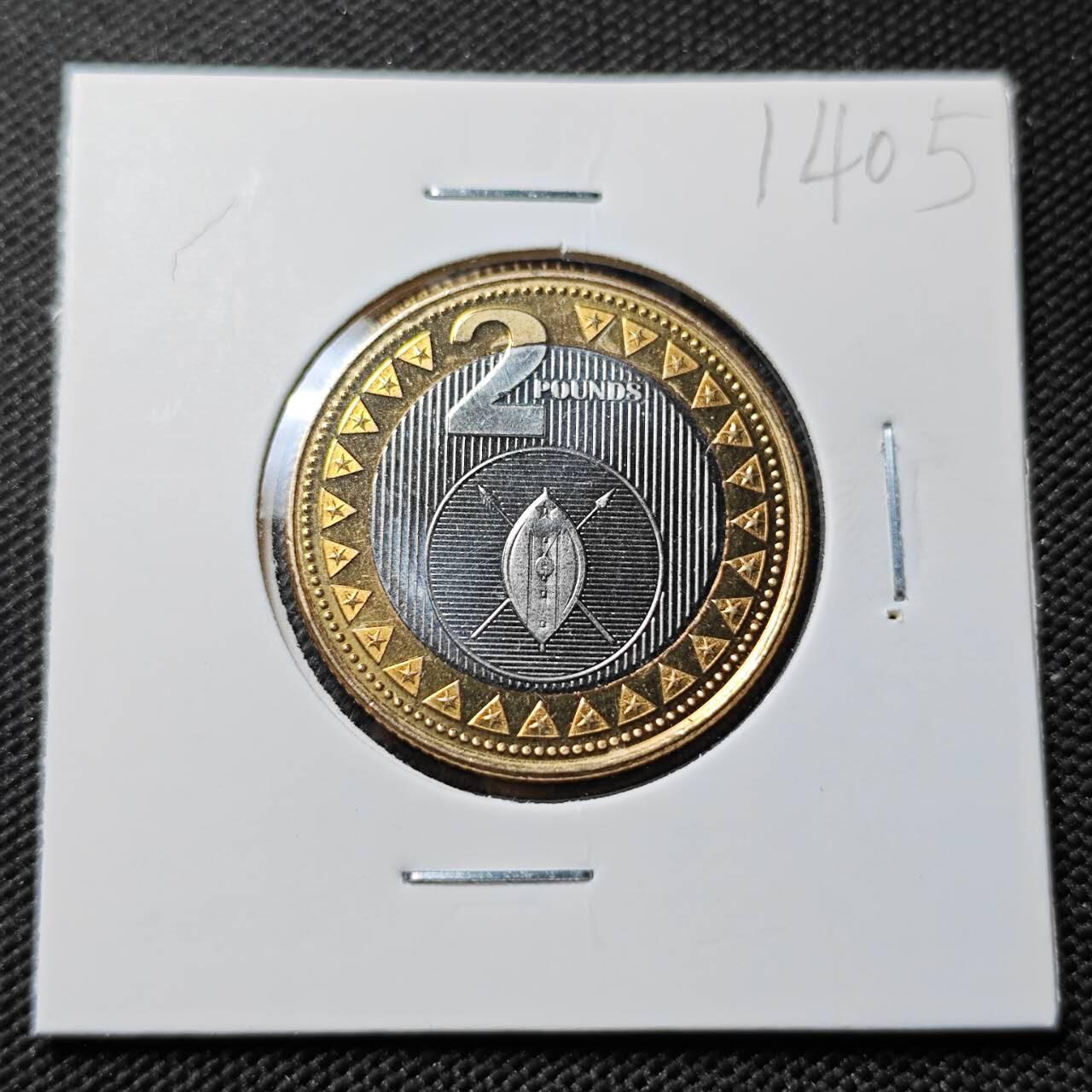 KK钱币收藏小铺  第414期 2月预留时间 周末发货 2015南苏丹2镑 