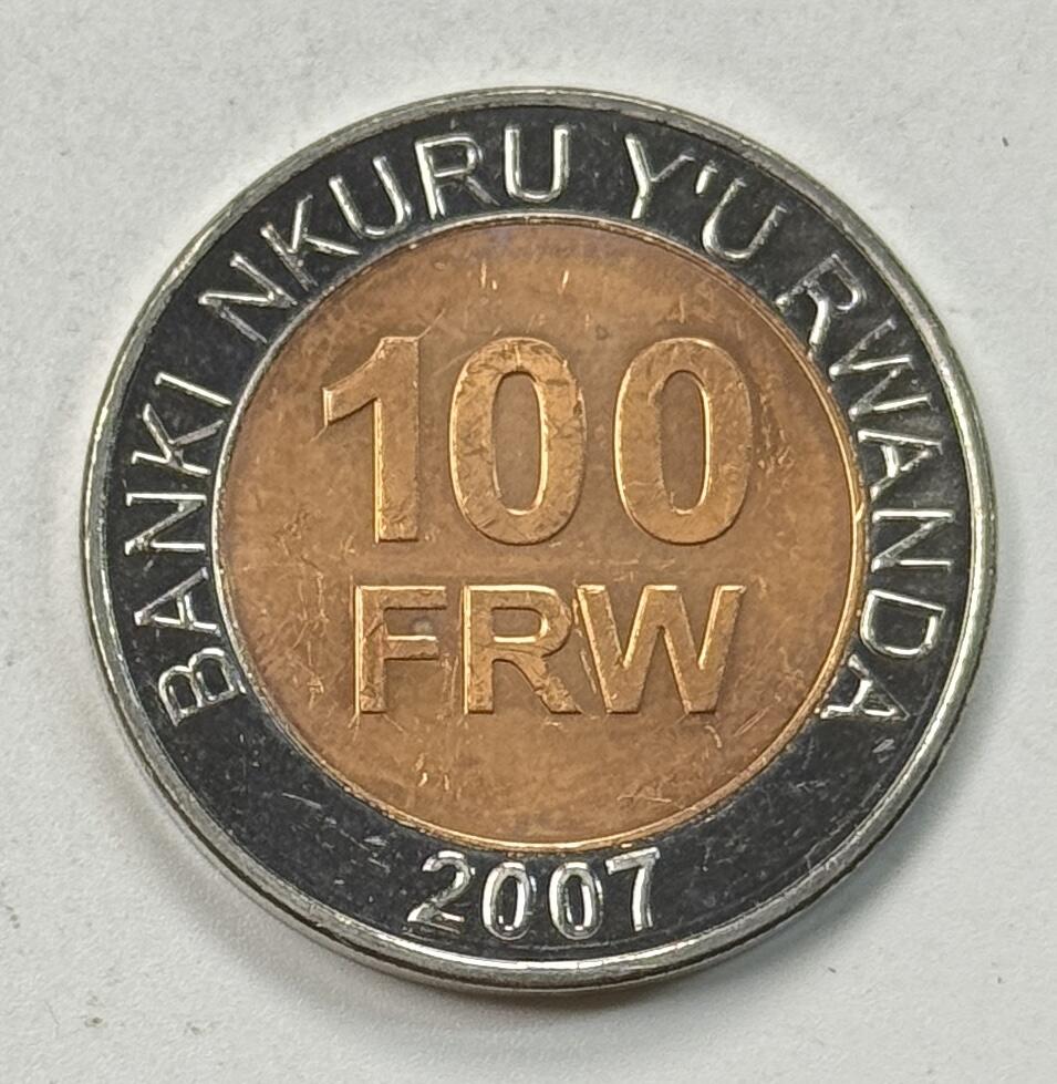 S&S Numismatic世界钱币-拍卖 第125期  卢旺达2007年100法郎双色币