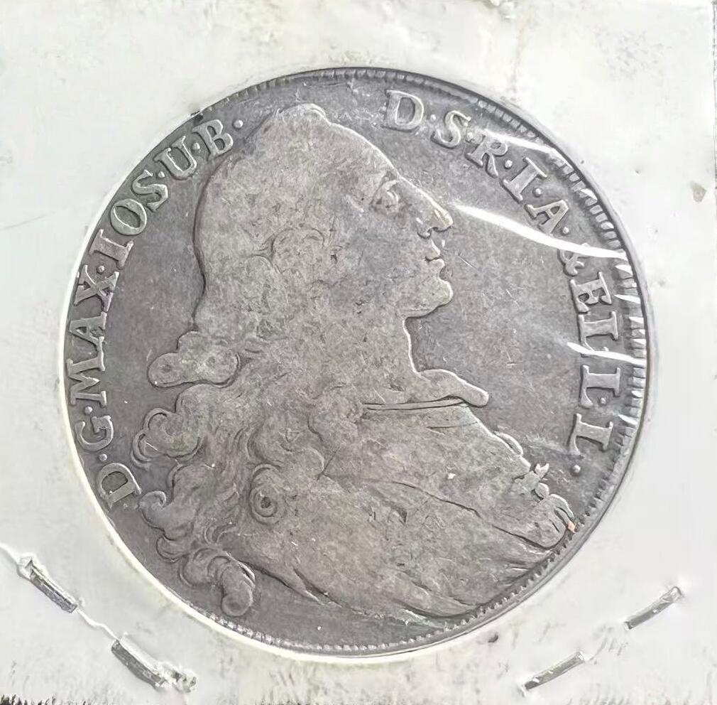 1770 年巴伐利亚圣母泰勒银币 马克西米利安三世 神圣罗马帝国古钱币