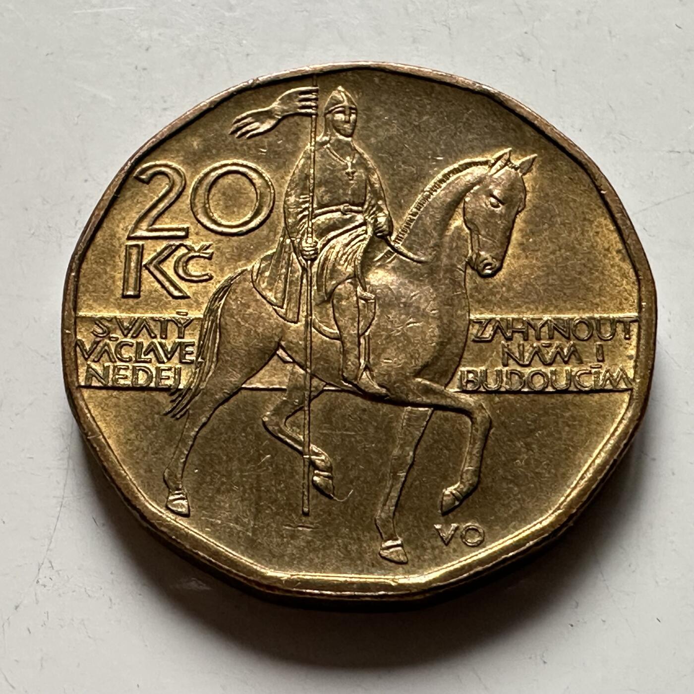 🌹外币初藏🌹🐯2026年第36场   每周二四六晚8️⃣点 接代拍 捷克共和国 1999年 20克朗 铜币