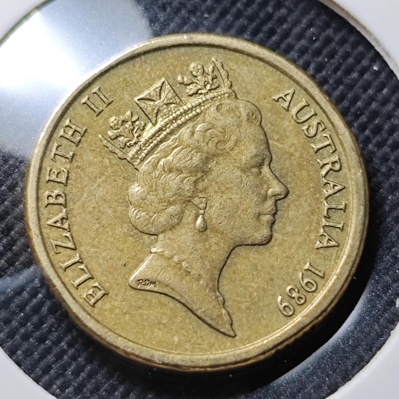 KK钱币收藏小铺  第414期 2月预留时间 周末发货  1989澳大利亚土著人2元