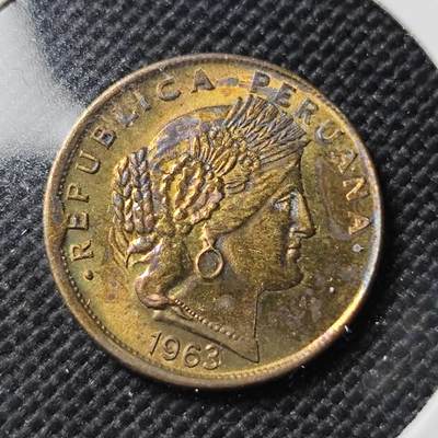 KK钱币收藏小铺  第415期 2月预留时间 周末发货 1963秘鲁5分