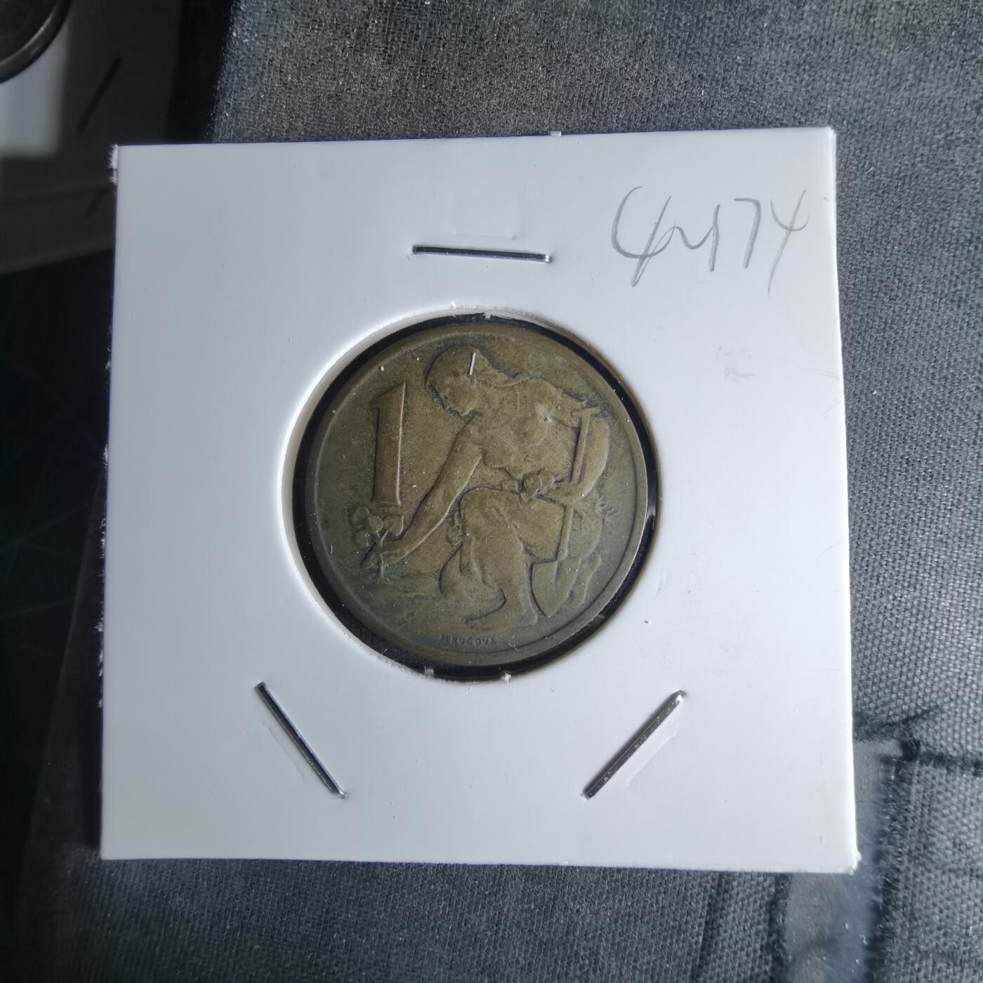 沼泽如烟--第1042场 捷克斯洛伐克1962年1克朗