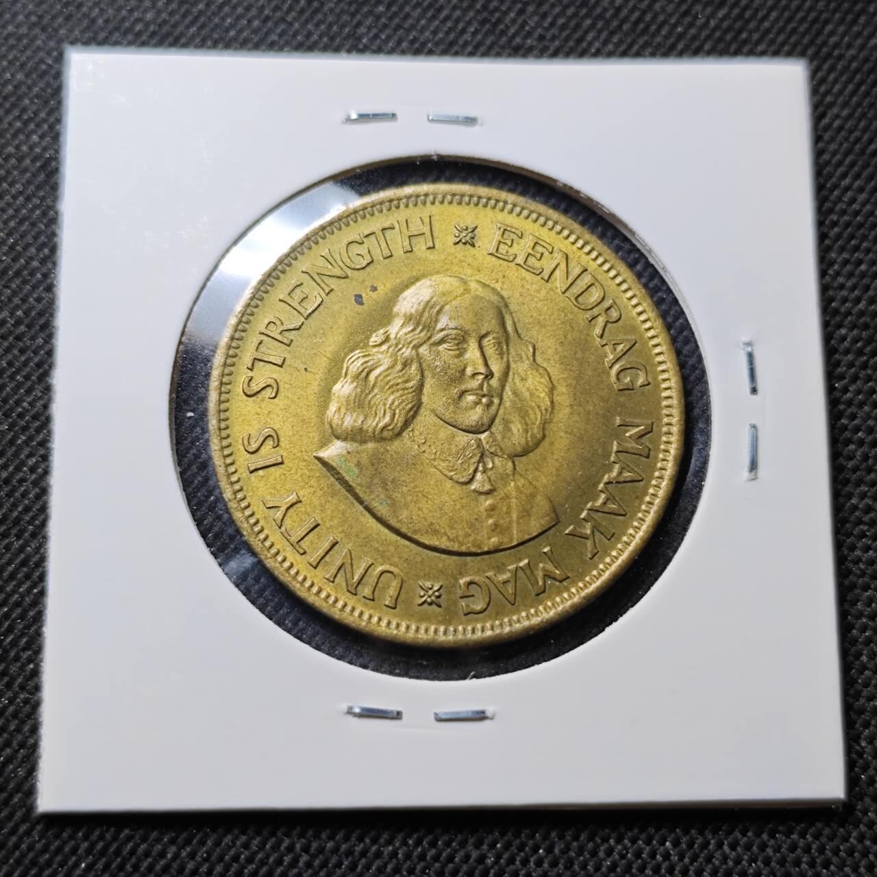 KK钱币收藏小铺  第414期 2月预留时间 周末发货 1963 南非1便士 好品铜币