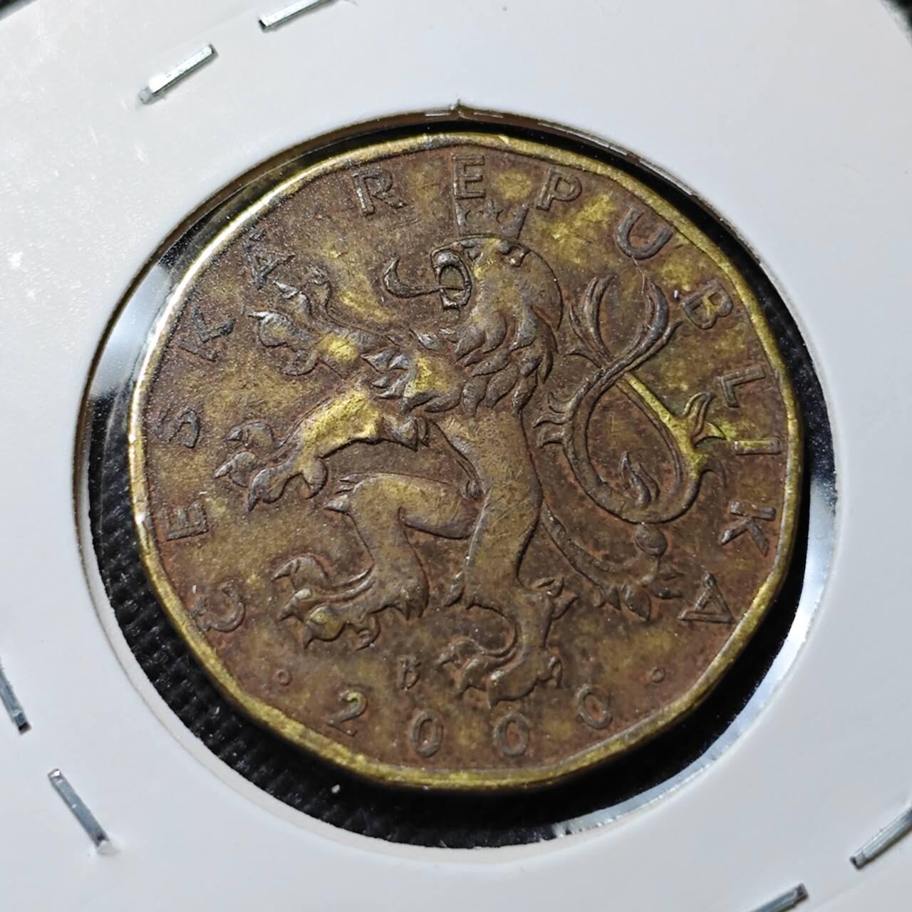 KK钱币收藏小铺  第414期 2月预留时间 周末发货  捷克20克朗纪念币