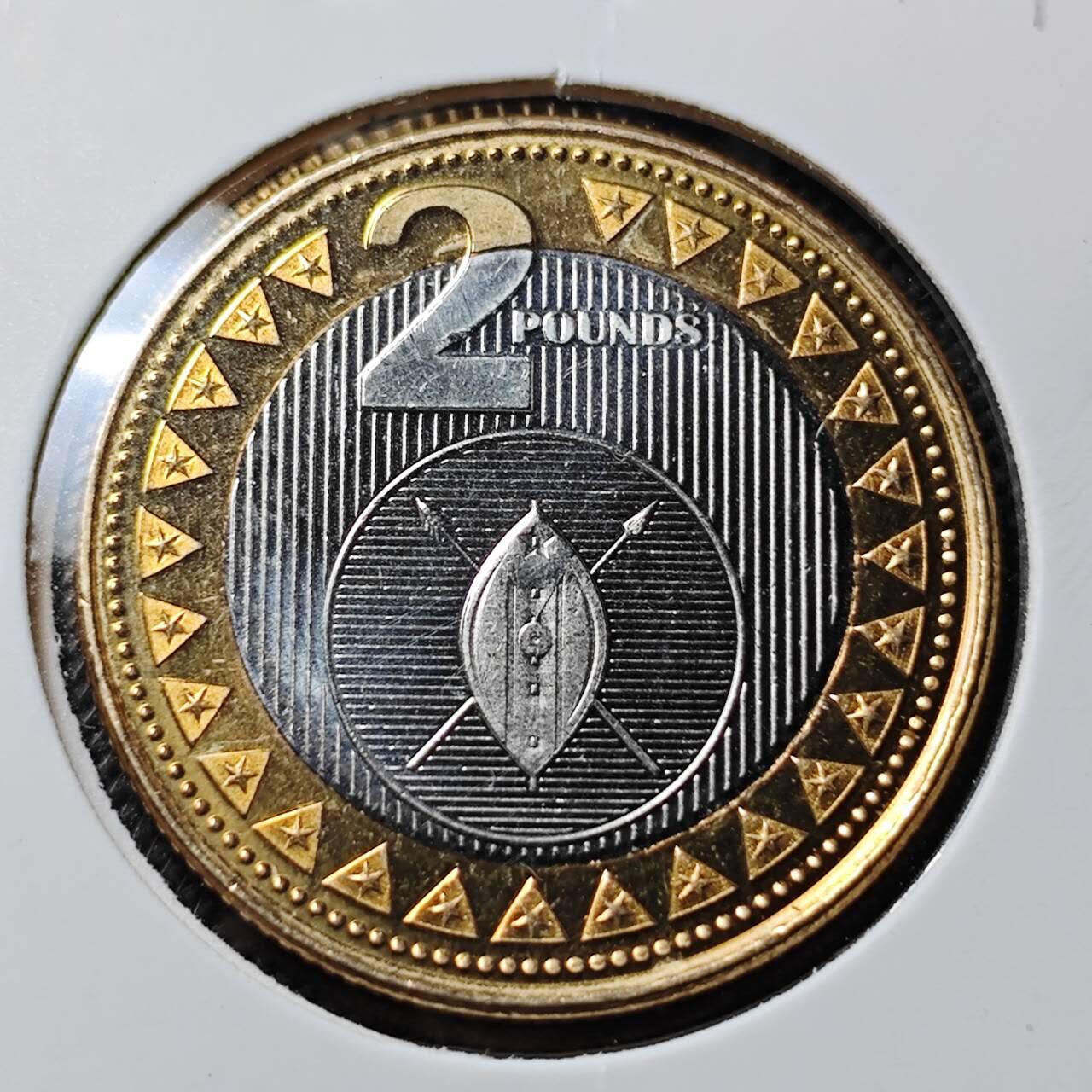 KK钱币收藏小铺  第414期 2月预留时间 周末发货 2015南苏丹2镑 