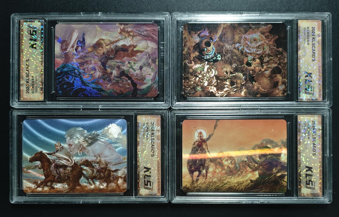 天玑星卡拍第183期《4.2周四截拍》持续收拍收评中 满赠卡需备注 卡联社 徐子晖原画系列 四张 卡砖封装