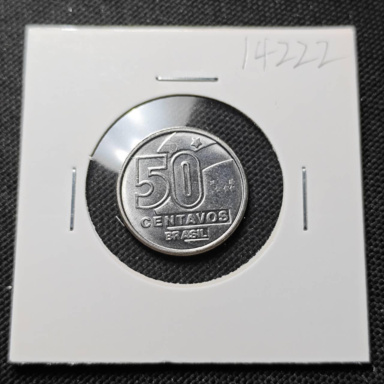 KK钱币收藏小铺  第414期 2月预留时间 周末发货 1989巴西50分