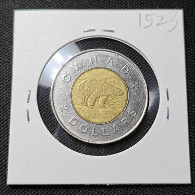 KK钱币收藏小铺  第415期 2月预留时间 周末发货 1996加拿大2元 