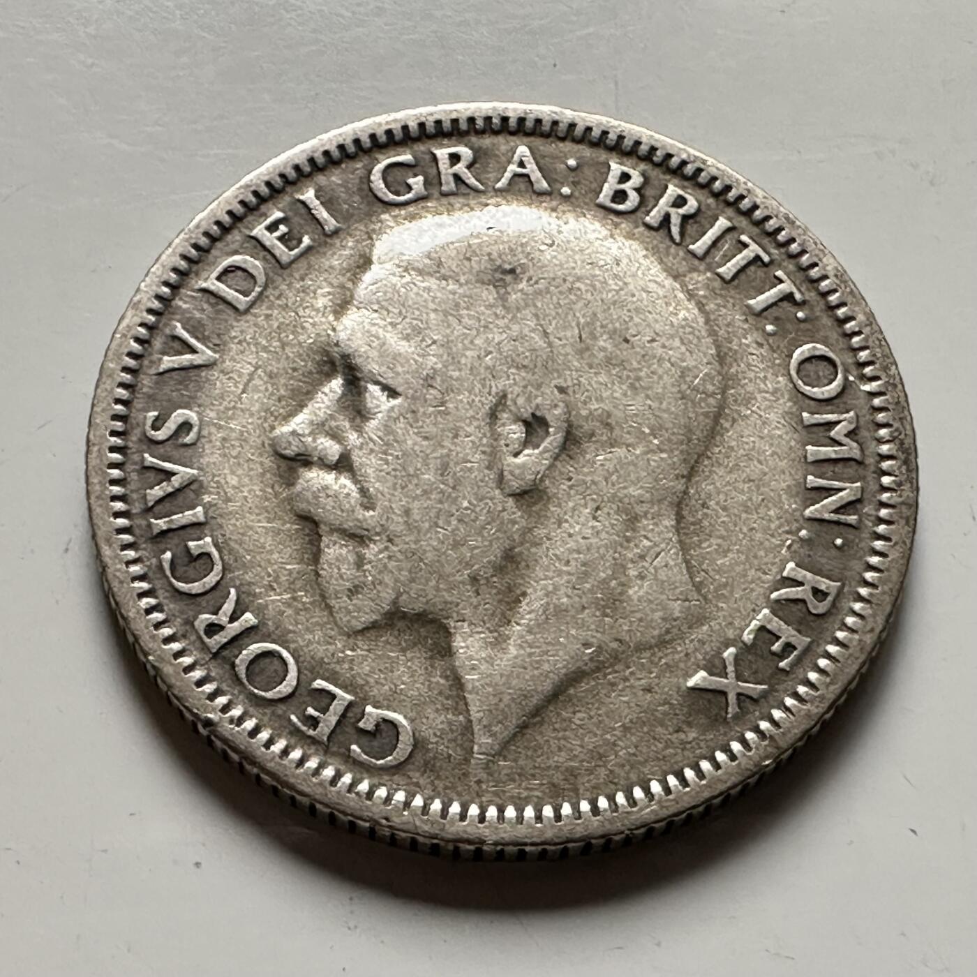 🌹外币初藏🌹🐯2026年第36场   每周二四六晚8️⃣点 接代拍 英国 1929年1先令银币 50%银-5.66g-23.5mm b