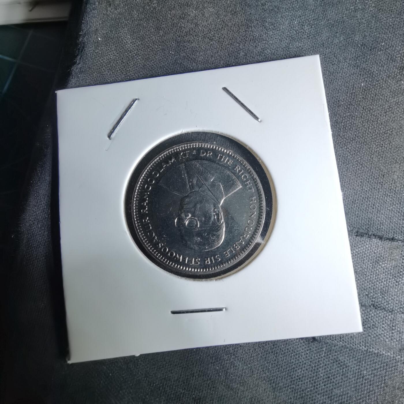 沼泽如烟--第1042场 毛里求斯1987年半卢比