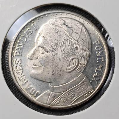 KK钱币收藏小铺  第415期 2月预留时间 周末发货 梵蒂冈教皇纪念章  镀银章