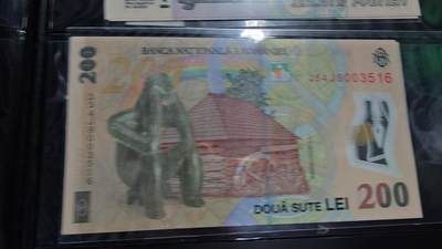 世界钱币～微拍第242期暨2026年第23期  老库存每款各1-2张清仓低价起拍 - 2025年罗马尼亚200 全新绝品尾号516