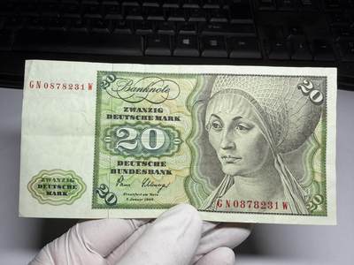 2026年集古藏今外币拍卖第三期-第10场—（总第320拍-纸币专场），本期拍完结算一次，发货时间2-3天，休息几天后继续新的一期拍卖。 - 1980年德国20马克