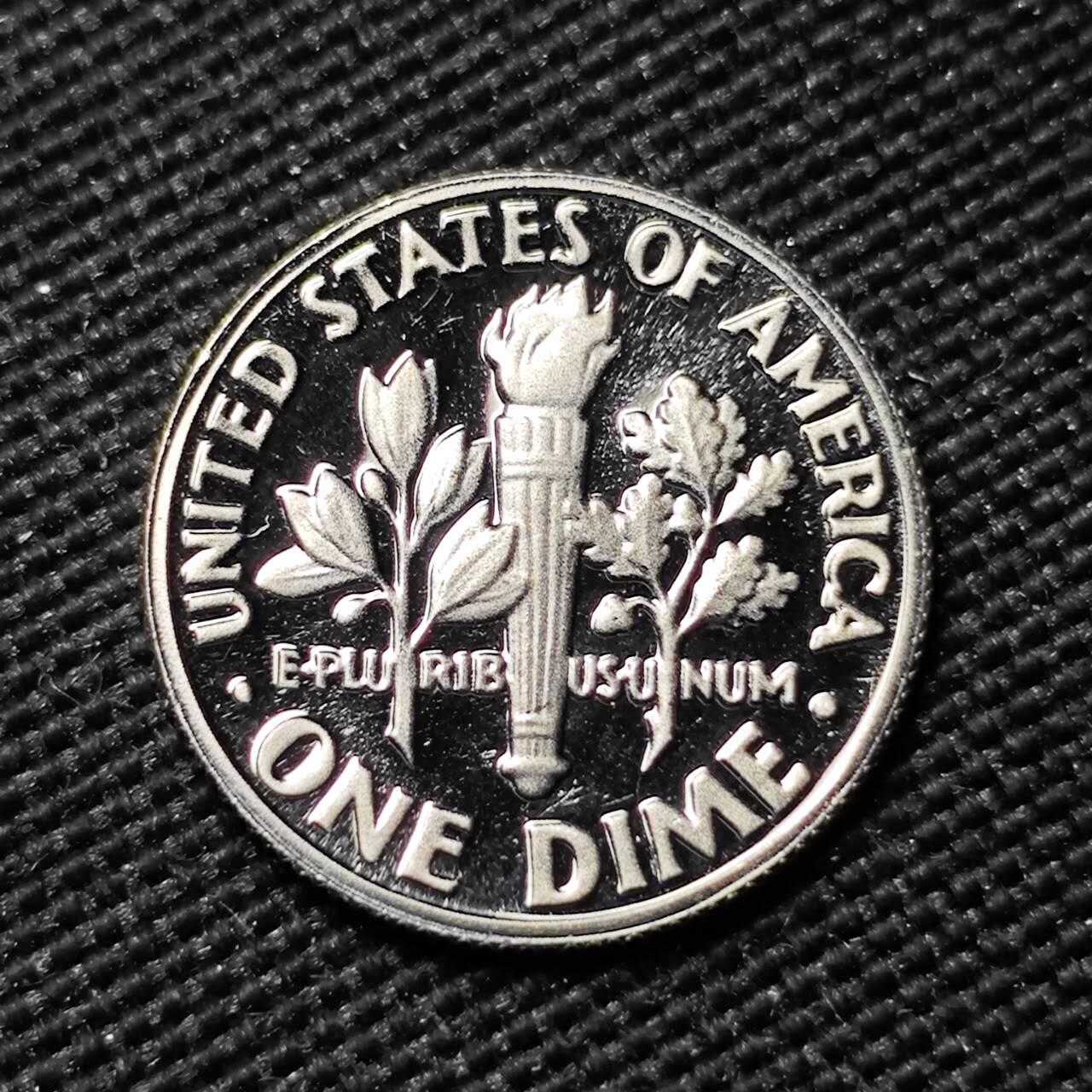 KK钱币收藏小铺  第414期 2月预留时间 周末发货 1983美国10分 精制币