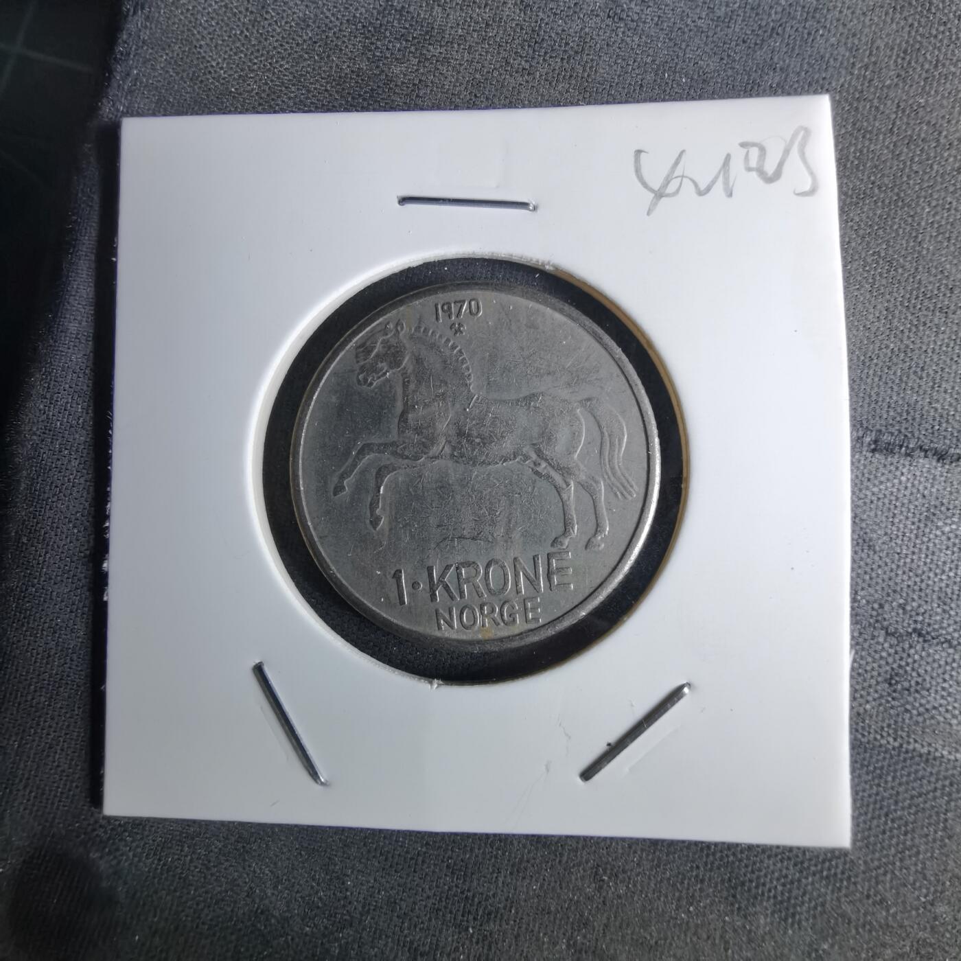 沼泽如烟--第1042场 挪威1970年1克朗