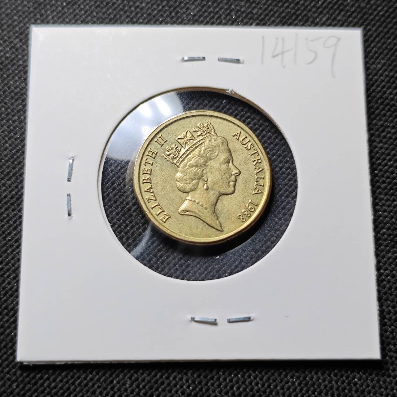 KK钱币收藏小铺  第414期 2月预留时间 周末发货 1988澳大利亚土著人2元 