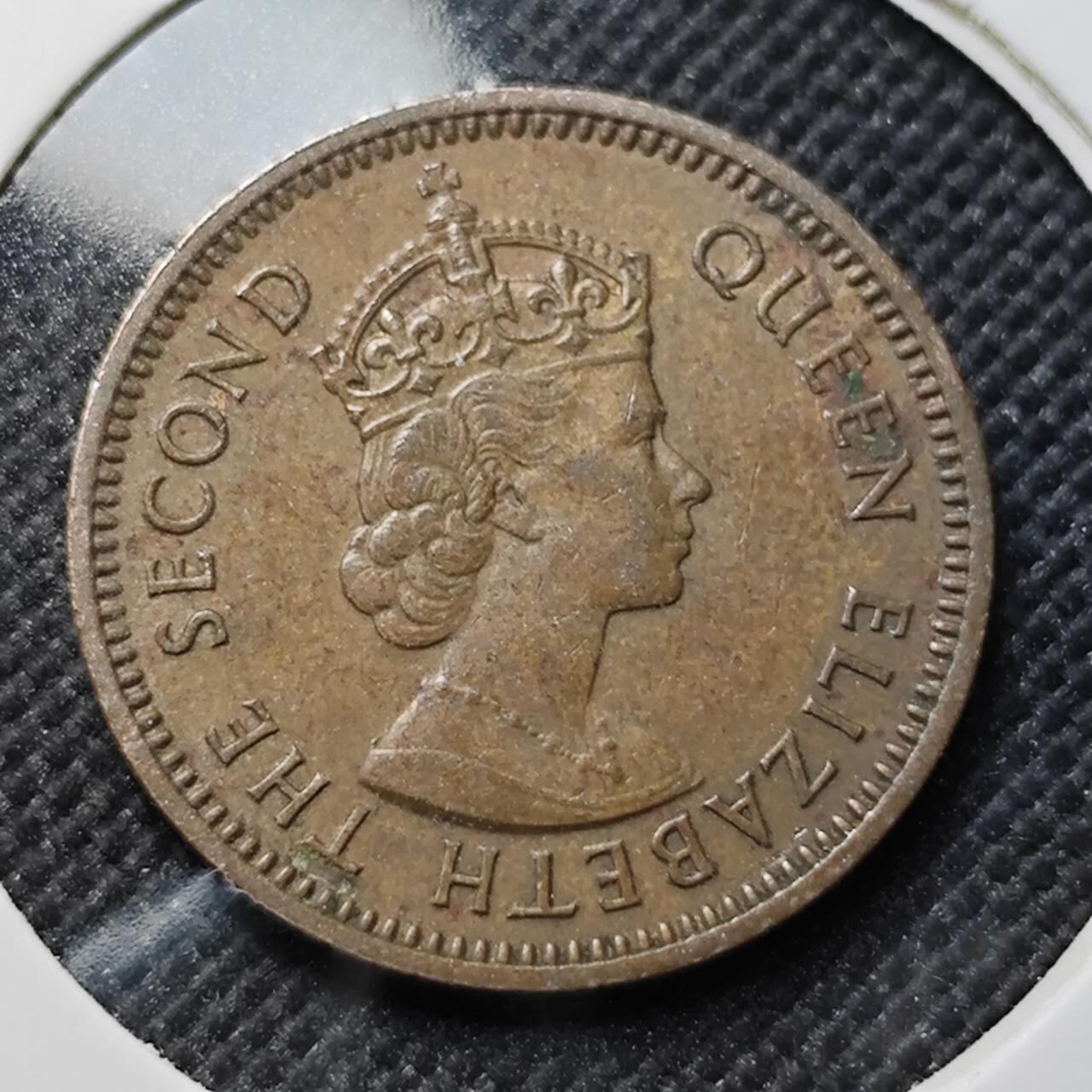 KK钱币收藏小铺  第414期 2月预留时间 周末发货 1955塞浦路斯3米尔 