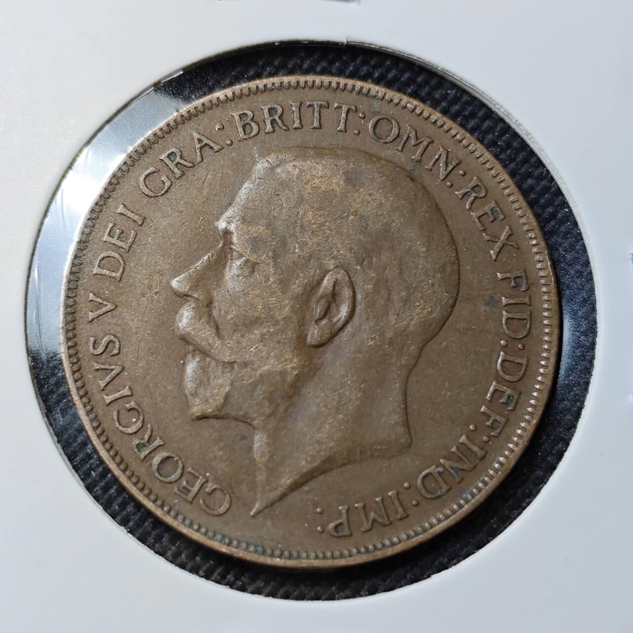 KK钱币收藏小铺  第414期 2月预留时间 周末发货 1921英国1便士 