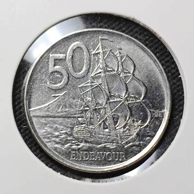 KK钱币收藏小铺  第415期 2月预留时间 周末发货 2006新西兰50分