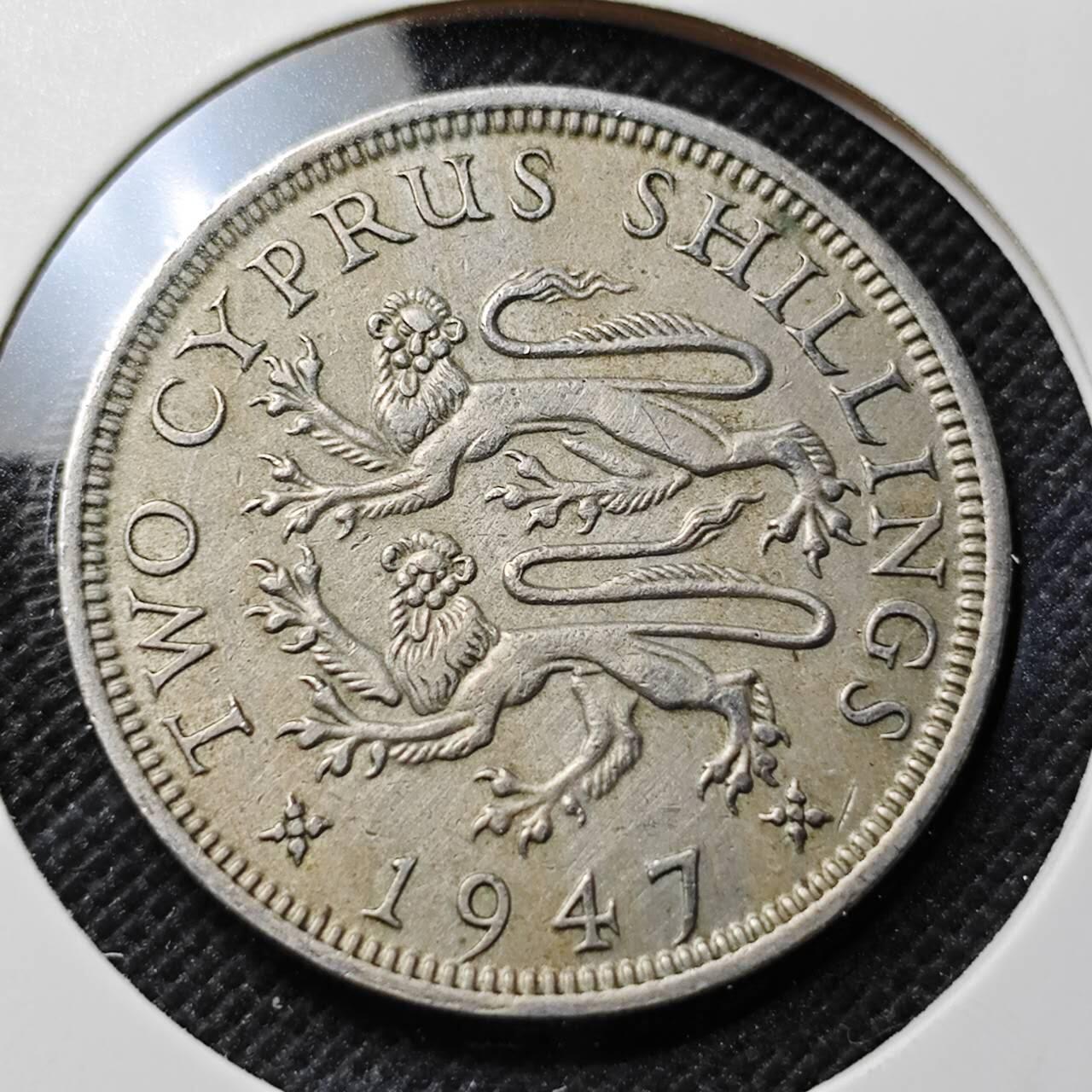 KK钱币收藏小铺  第414期 2月预留时间 周末发货 1947赛浦路斯1先令