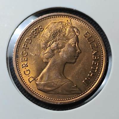 KK钱币收藏小铺  第415期 2月预留时间 周末发货 1978英国2便士 好品