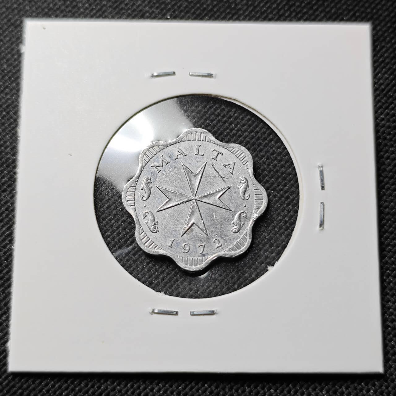 KK钱币收藏小铺  第414期 2月预留时间 周末发货 1972马耳他2米尔 