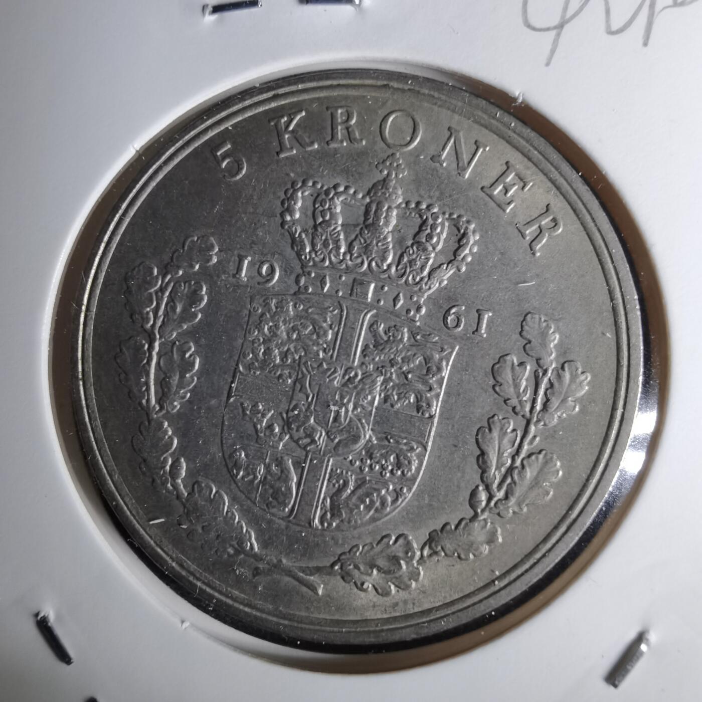 沼泽如烟--第1042场 丹麦1961年5克朗