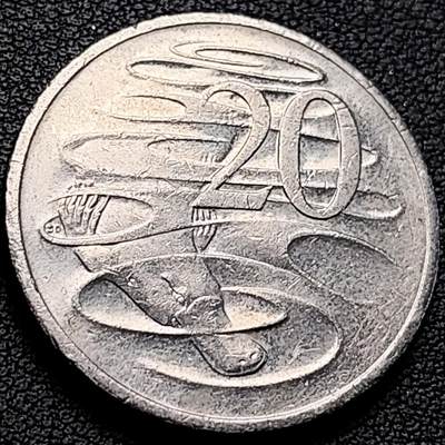泉币菌-第219场-拍品多 请提前出价 - 英属澳大利亚20分 伊丽莎白女王  鸭嘴兽  28.5mm