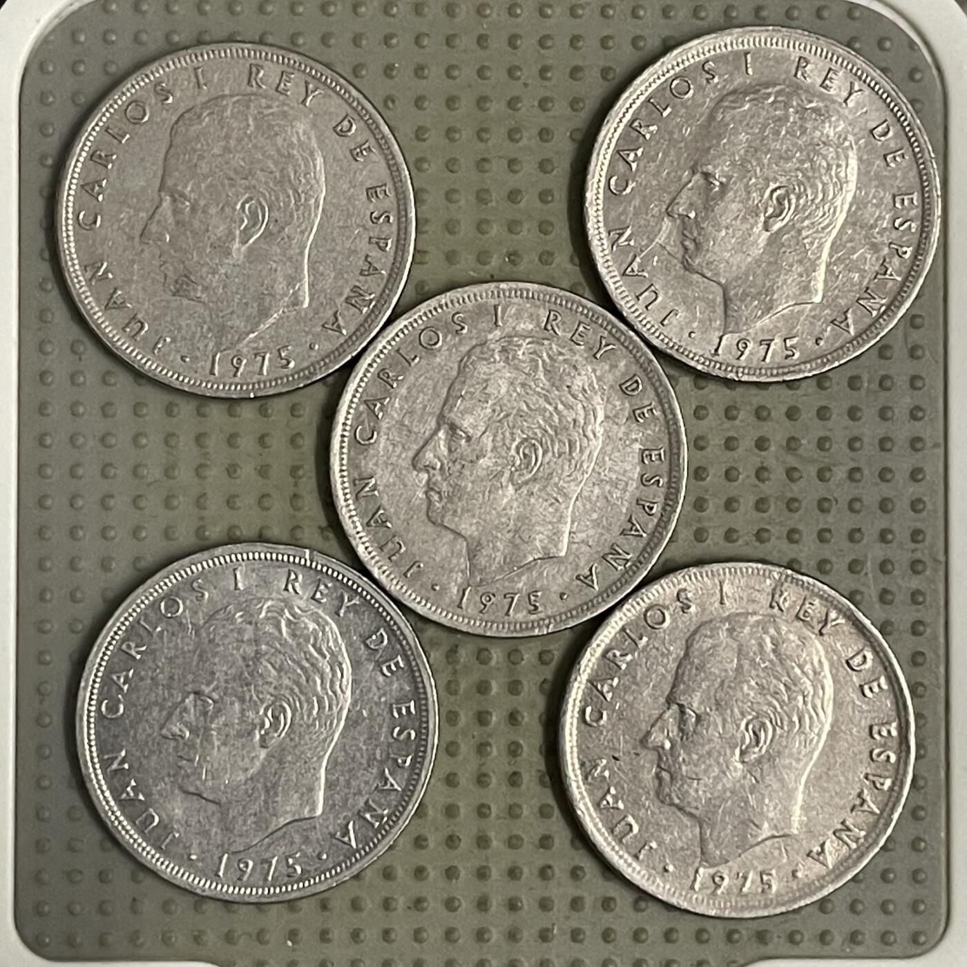 2026年第41场各国散币拍卖（总第191场） 西班牙1975年版5比赛塔5枚