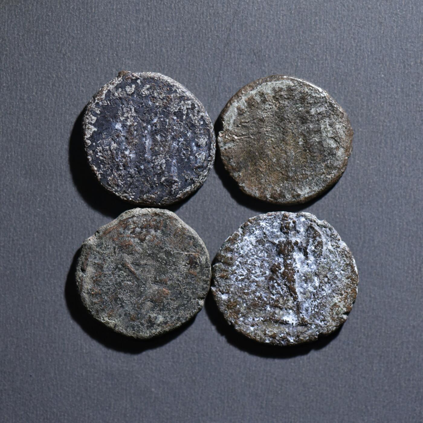 【良泉】4月16日【西方古代打制币】拍卖108件 【古罗马】铜币一组4枚（3）