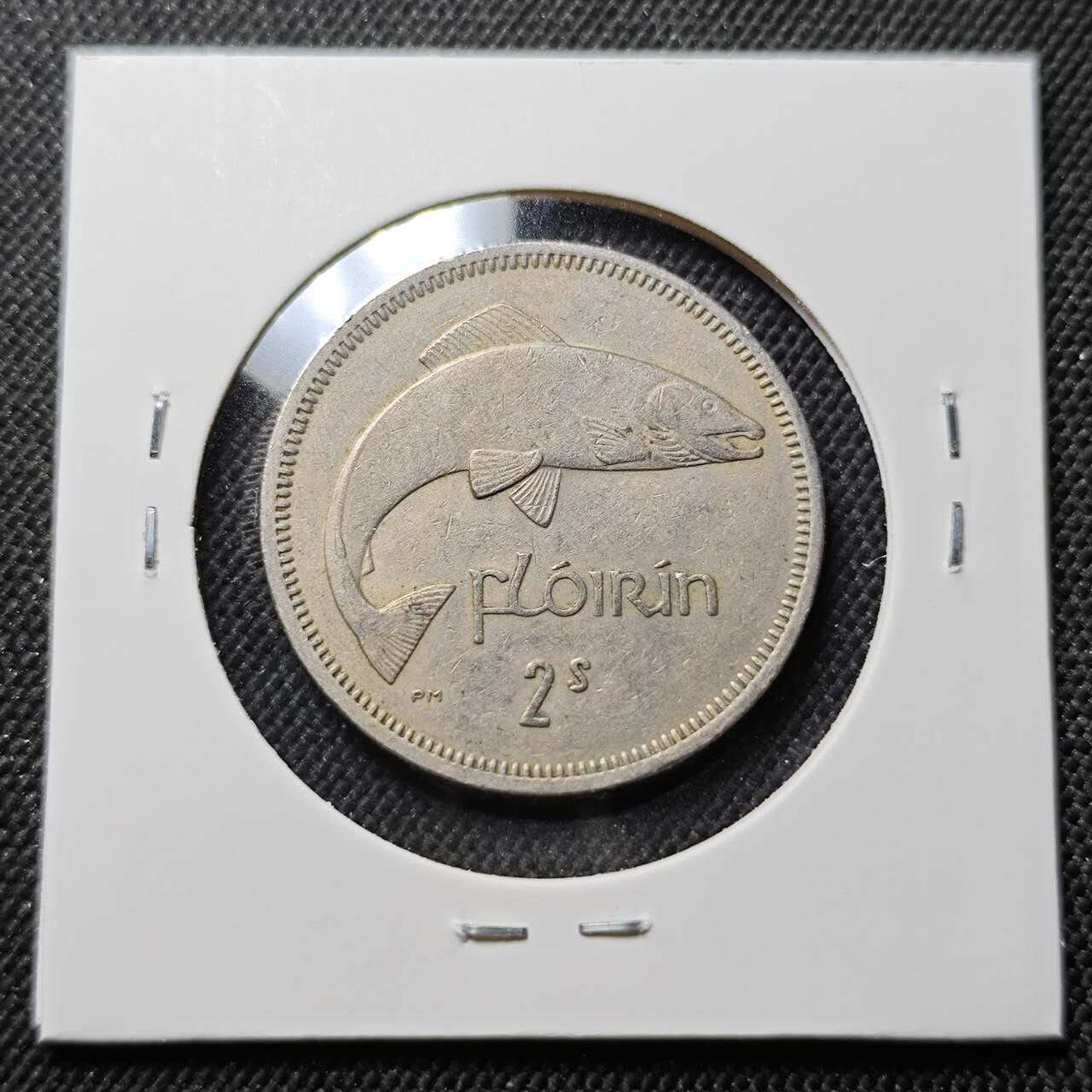 KK钱币收藏小铺  第414期 2月预留时间 周末发货  1964爱尔兰2先令