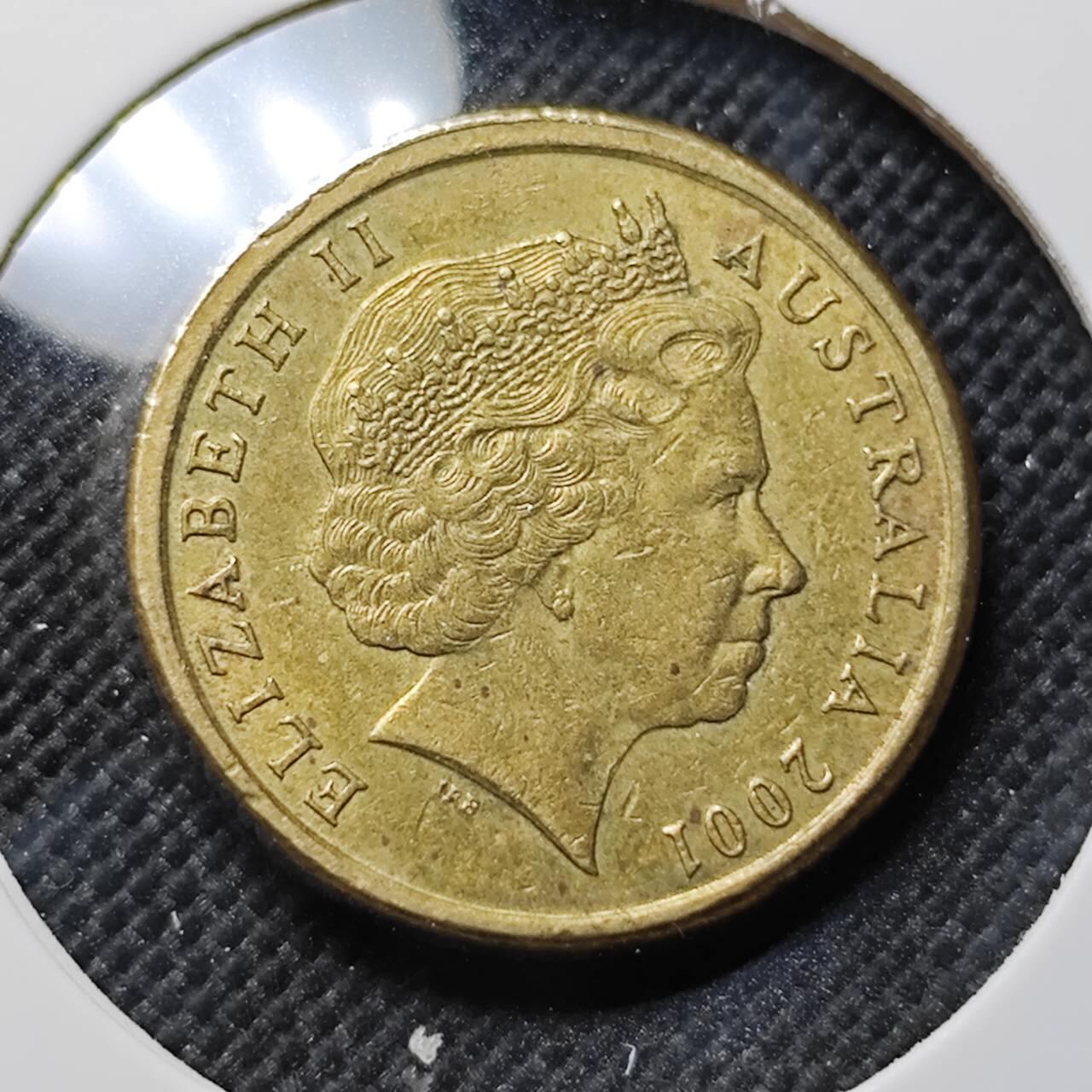 KK钱币收藏小铺  第414期 2月预留时间 周末发货 2002澳大利亚土著人2元 