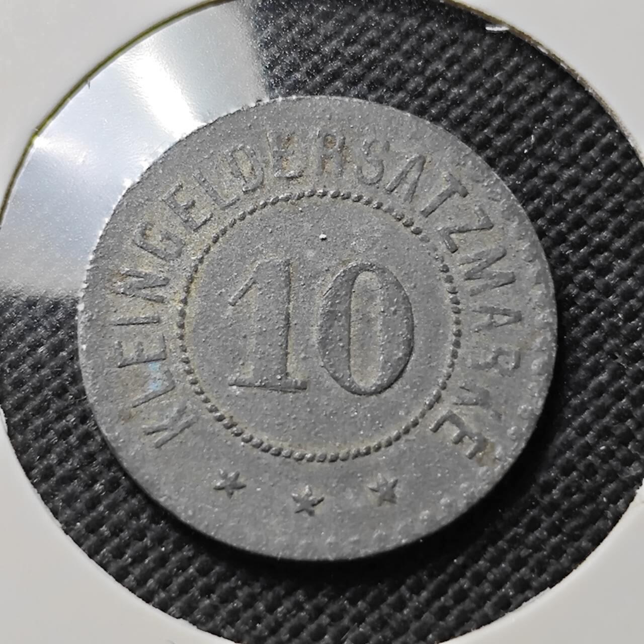 KK钱币收藏小铺  第414期 2月预留时间 周末发货  徳紧10芬尼代币