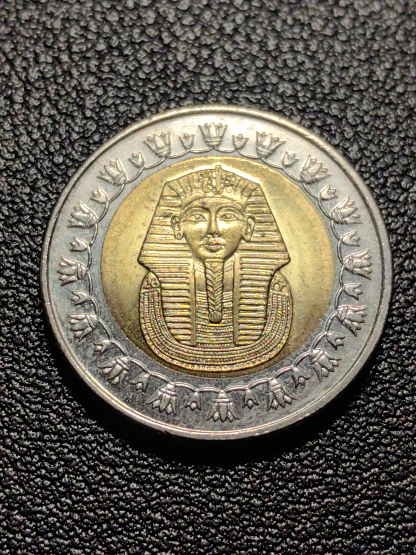 靖甫拍卖第八场 埃及1磅 有磁