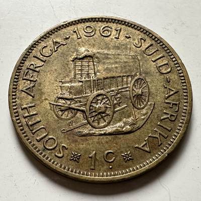 🌹外币初藏🌹🐯2026年第36场   每周二四六晚8️⃣点 接代拍 - 南非1961年一分