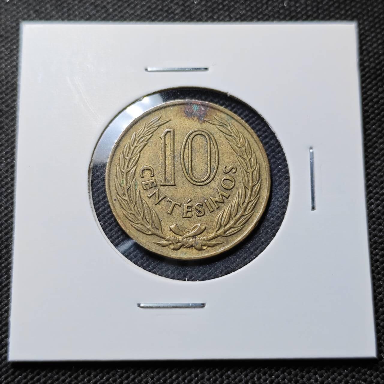 KK钱币收藏小铺  第414期 2月预留时间 周末发货 1960乌拉圭10分