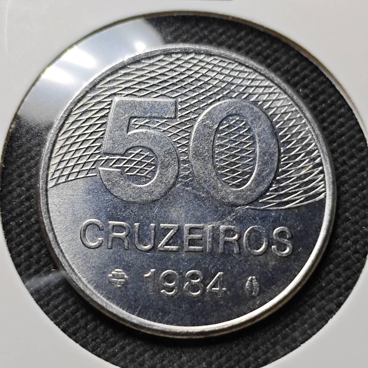 KK钱币收藏小铺  第414期 2月预留时间 周末发货 1984巴西50分 