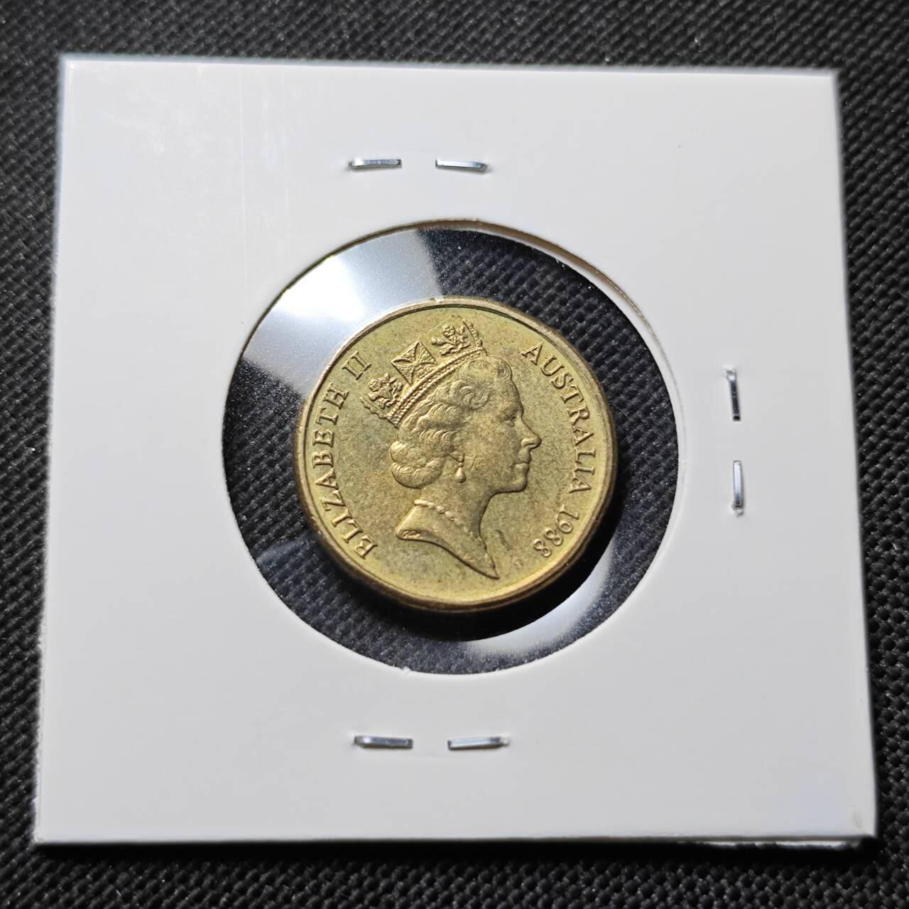 KK钱币收藏小铺  第414期 2月预留时间 周末发货 1988，澳大利亚土著人2元