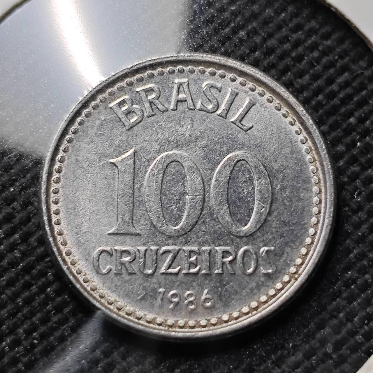 KK钱币收藏小铺  第414期 2月预留时间 周末发货 1986巴西100分 