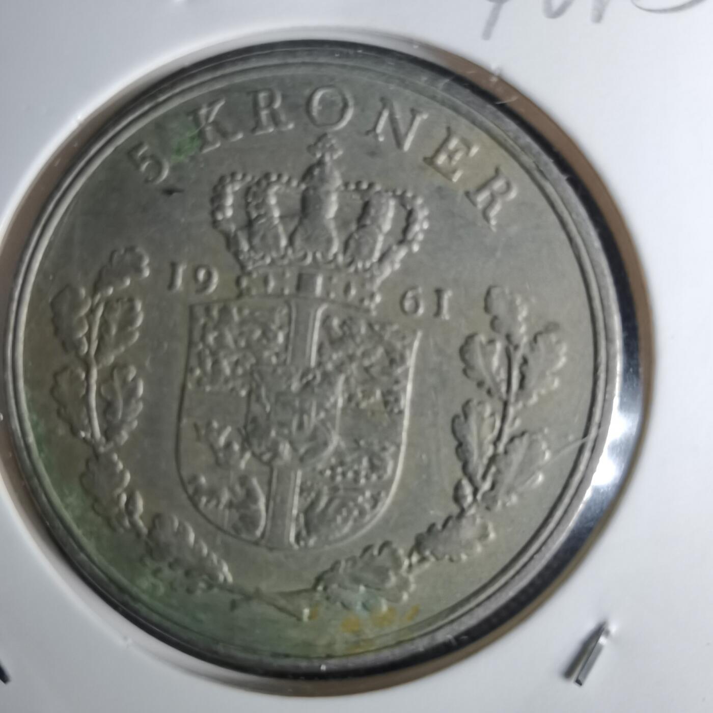 沼泽如烟--第1042场 丹麦1961年5克朗