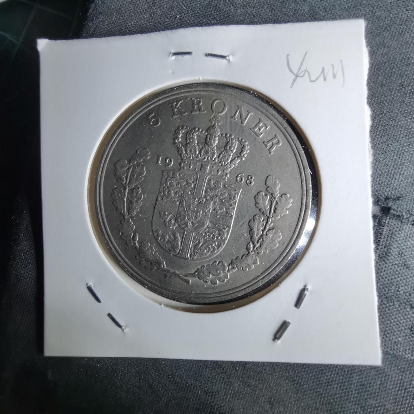 沼泽如烟--第1042场 丹麦1968年5克朗