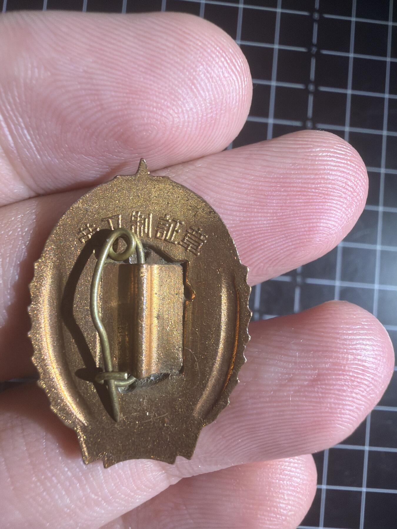 五十年代铜珐琅大劳卫制章