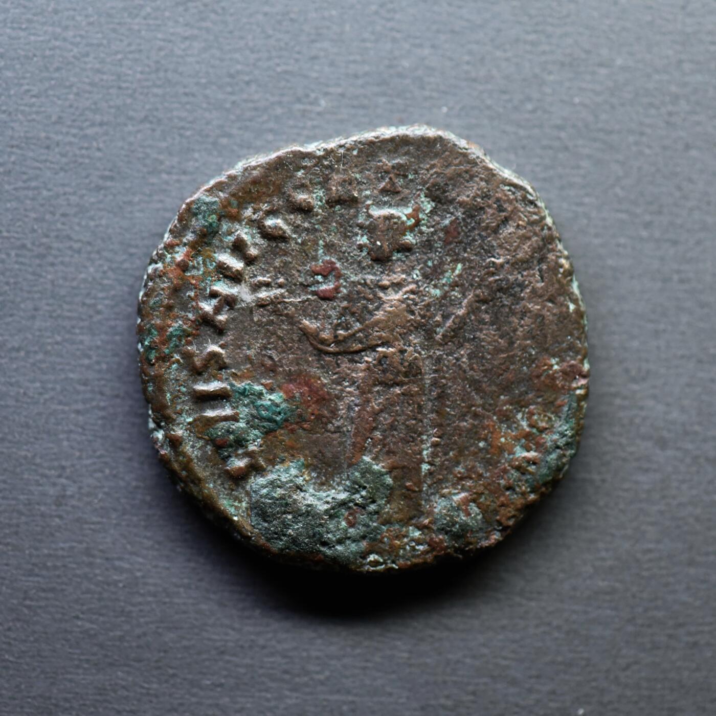 【良泉】4月16日【西方古代打制币】拍卖108件 【罕见品种】公元298-299年【古罗马】马克西米安“迦太基女神”版，大型富力洗银币，7.52克