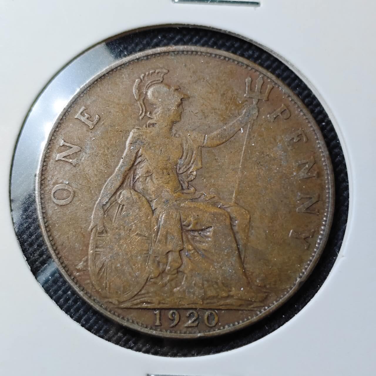 KK钱币收藏小铺  第414期 2月预留时间 周末发货 1920英国1便士 